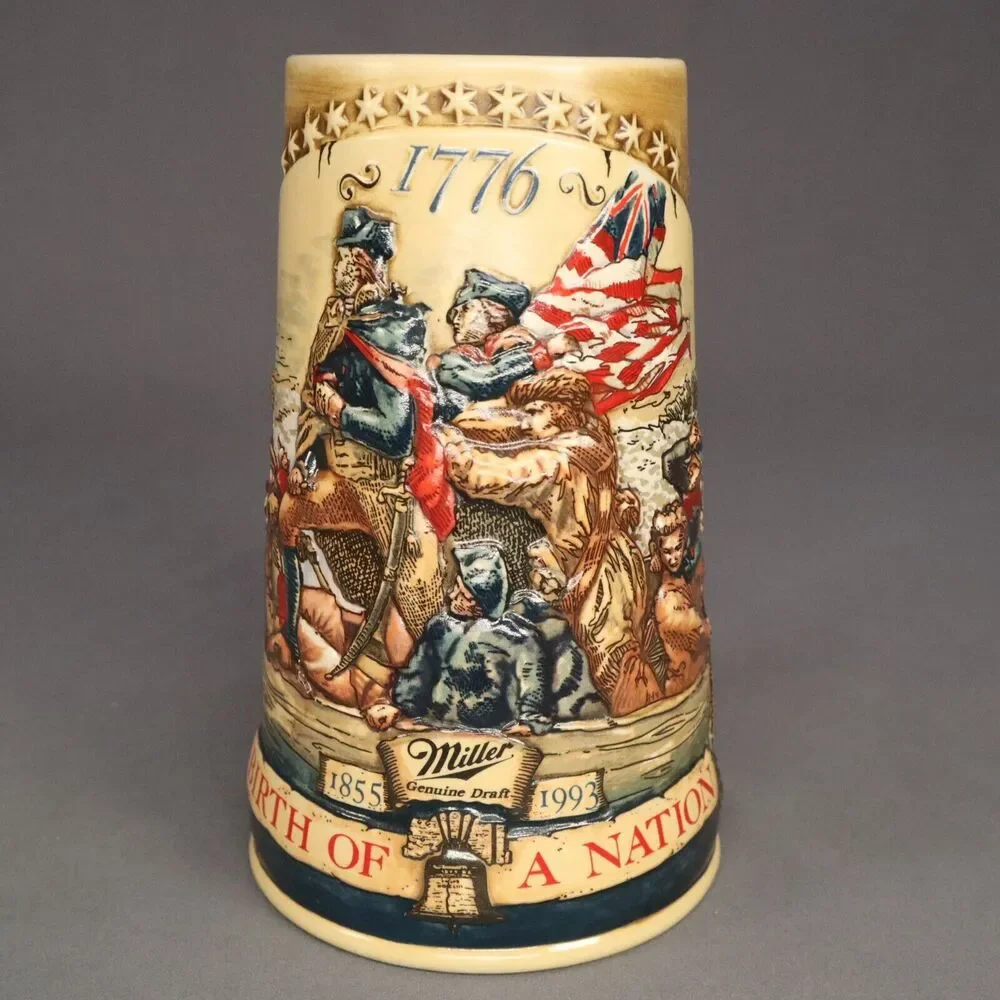 Miller Commemorative Beer Stein 1855-1993 Birth of a Nation 7